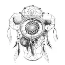 dream catcher tattoo design idea