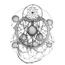 dream catcher tattoo design idea