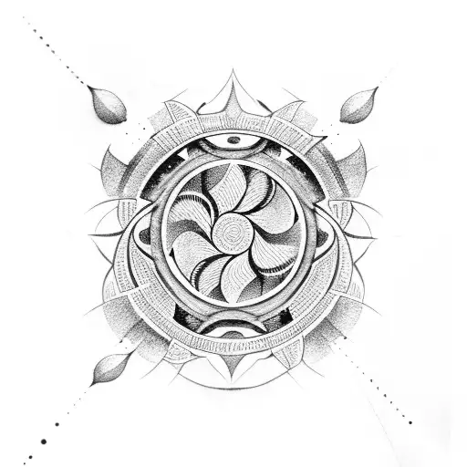 the four elements tattoo design idea