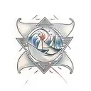 the four elements tattoo design idea