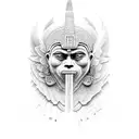 isis,mayan,angle tattoo design idea