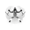 sleeve that includes the wwe undertaker symbol, hockey, fishing, and a nautical theme tattoo design idea