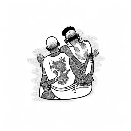  tattoo for black gay couple going on 4 years in their relationship tattoo design idea