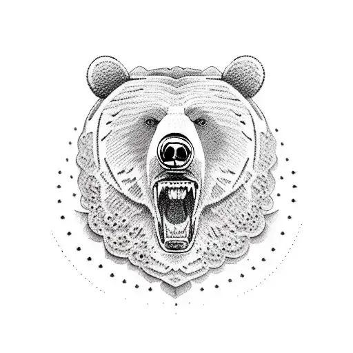 bear family   tattoo design idea