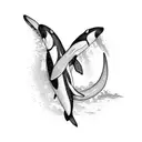 Orca tattoo design idea