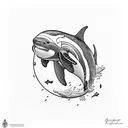 Orca tattoo design idea
