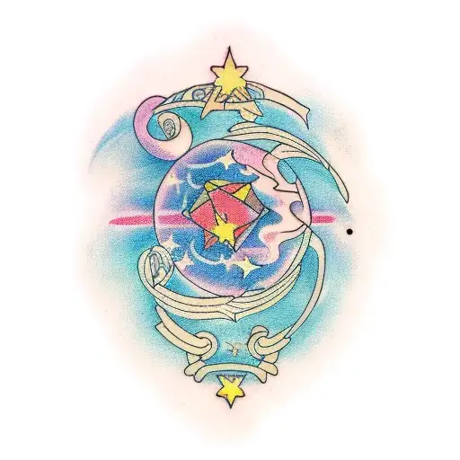 lire in tge lyra constellation  tattoo design idea