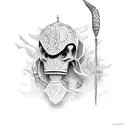 David and Goliath tattoo design idea