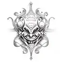 jester tattoo design idea