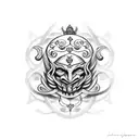 jester tattoo design idea