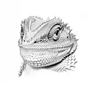 bearded dragon tattoo design idea