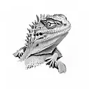 bearded dragon tattoo design idea