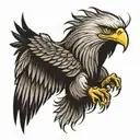 eagle wings tattoo design idea