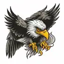 eagle wings tattoo design idea