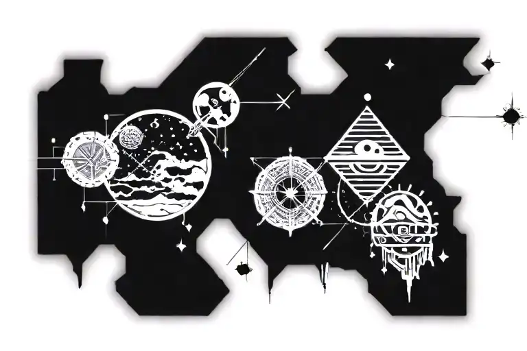 I need a tattoo idea which including  wanderlust Travelling  Asthetic body Bike Love  Nature tattoo design idea