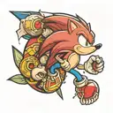 sonic  the hedgehog  tattoo design idea