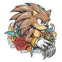 sonic  the hedgehog  tattoo design idea