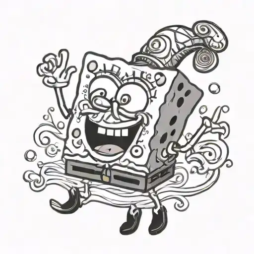 spongebob squarepants spongebob tattoo design idea