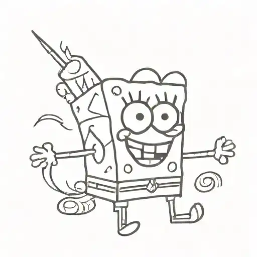 spongebob squarepants spongebob tattoo design idea