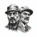 Lenin and Mf doom tattoo design idea