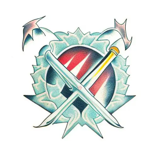 rock n roll tattoo design idea
