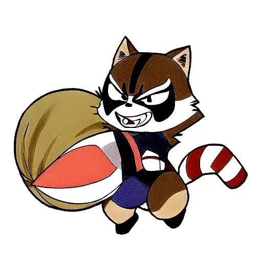 Rocket Raccoon tattoo design idea