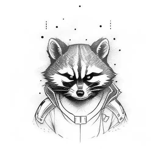 Rocket Raccoon tattoo design idea