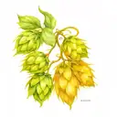 water barley hops yeast hop = beer tattoo design idea