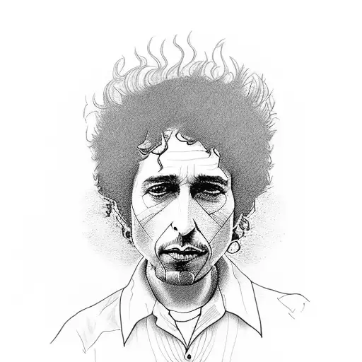 Bob dylan quote tattoo design idea