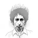 Bob dylan quote tattoo design idea
