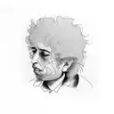 Bob dylan quote tattoo design idea