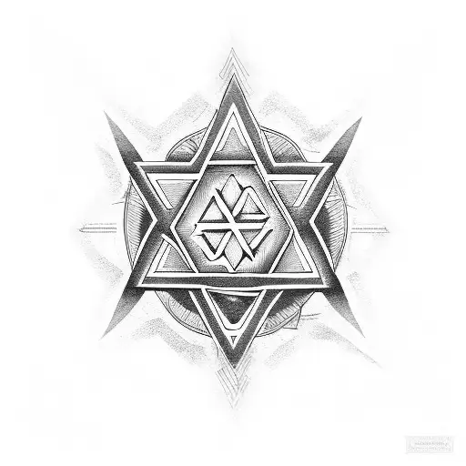 Gangster disciples star of david tattoo design idea