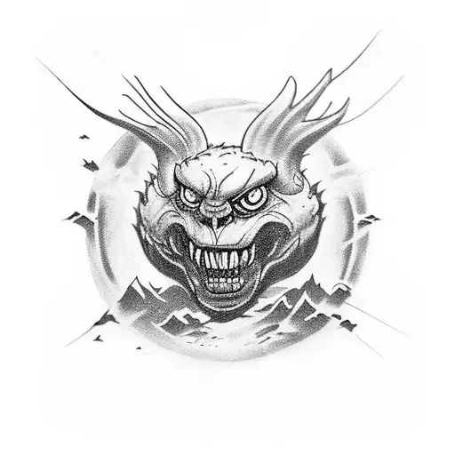 I am mad. ( scoffs ) I am a danger. In my mind, there are different worlds creeping in. The heavens and Earth colli tattoo design idea