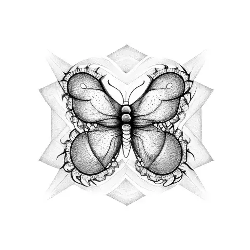 please create  butterflies, constellations, Sirrus clouds, and snakes tattoo design idea