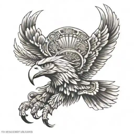 mexico eagle Aztecs tattoo design idea