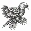 mexico eagle Aztecs tattoo design idea
