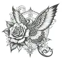 romans 8:11 tattoo design idea