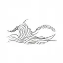 nothing lasts forever nothing is perfect nothing else water waves tattoo design idea