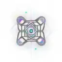 quantum computer tattoo design idea