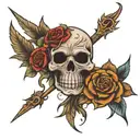 Hollywood undead and sleep token symbol incorporated tattoo design idea