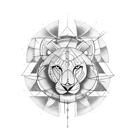 leo cancer tattoo design idea