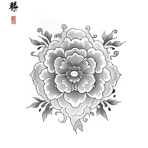 flores espalda tattoo design idea