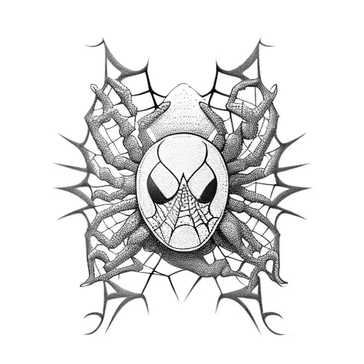 spider brand tattoo design idea