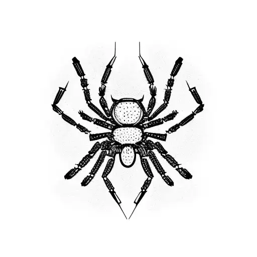spider brand tattoo design idea
