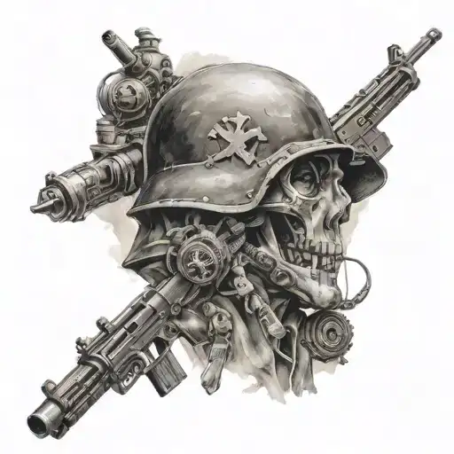 If you want peace, prepare for war tattoo design idea