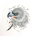 Crow tattoo design idea