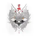 Crow tattoo design idea