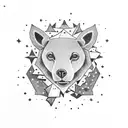 Ursa Major with stars as elements four friends family travel and stars  tattoo design idea