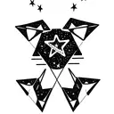 Ursa Major with stars as elements four friends family travel and stars  tattoo design idea