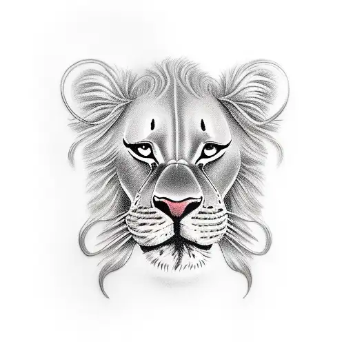 simba tattoo design idea